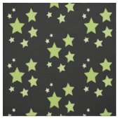Schwarze Stoffe mit grünen Sternen (Muster)