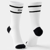 Schwarze Streifen auf weißen Socken hinzufügen (Gewinkelt)