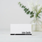 Schwarze Streifen-Bodybuildings-Geschäfts-Karte Visitenkarte (Stehend Vorderseite)