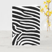 schwarze Streifen des Zebra Karte (Gelbe Blume)