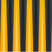 Schwarze Streifen Duffle Bag