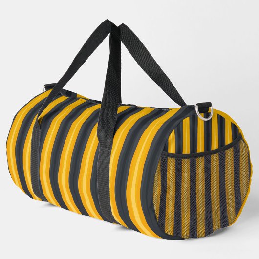 Schwarze Streifen Duffle Bag