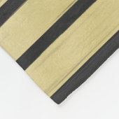 Schwarze Streifen Fleecedecke (Ecke)
