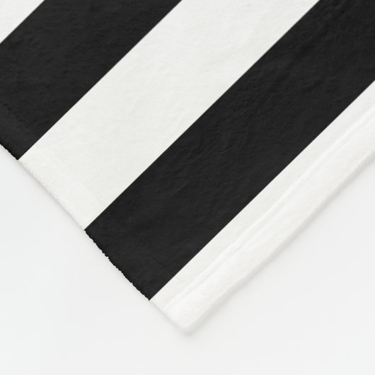 Schwarze Streifen Fleecedecke (Ecke)