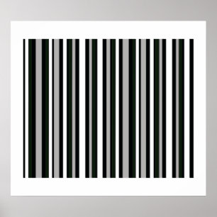 Schwarze Streifen für Wände Poster