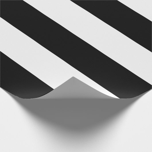 Schwarze Streifen Geschenkpapier (Ecke)