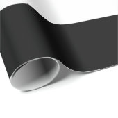 Schwarze Streifen Geschenkpapier (Rolleneckpunkt)