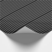 Schwarze Streifen Geschenkpapier (Ecke)
