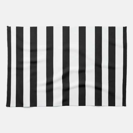 Schwarze Streifen Geschirrtuch (Horizontal)