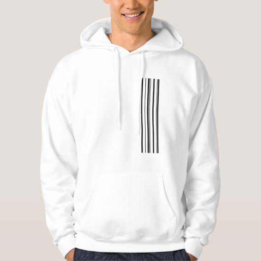 Schwarze Streifen Hoodie (Vorderseite)