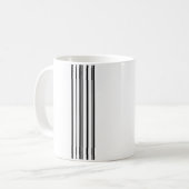Schwarze Streifen Kaffeetasse (Vorderseite Links)