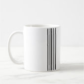 Schwarze Streifen Kaffeetasse (Links)