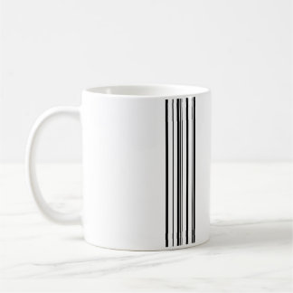 Schwarze Streifen Kaffeetasse