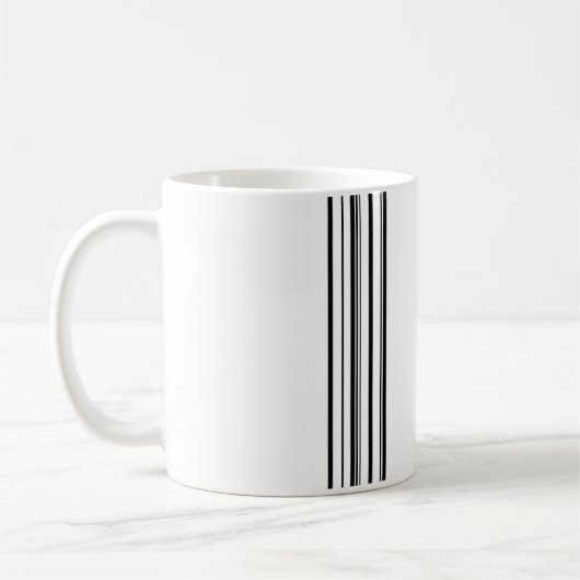 Schwarze Streifen Kaffeetasse (Links)