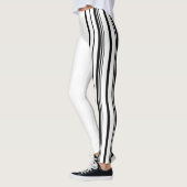 Schwarze Streifen Leggings (Links)