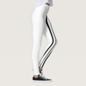 Schwarze Streifen Leggings (Rechts)