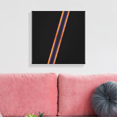 Schwarze Streifen Leinwanddruck (Insitu (Wohnzimmer))