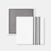 Schwarze Streifen Magnet (Vorderseite/Rückseite)