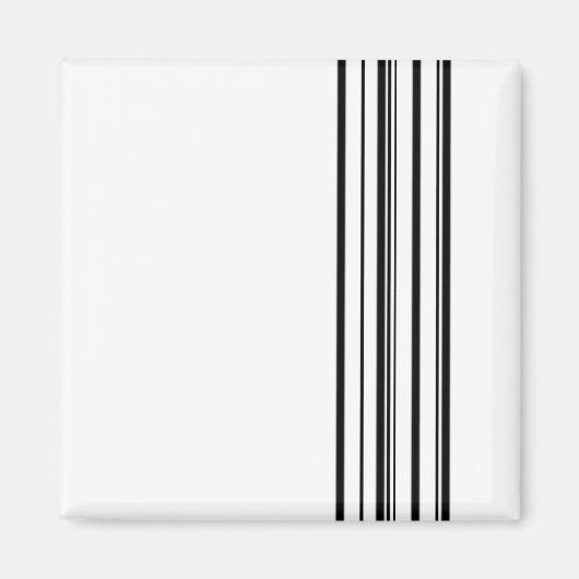 Schwarze Streifen Magnet (Vorne)