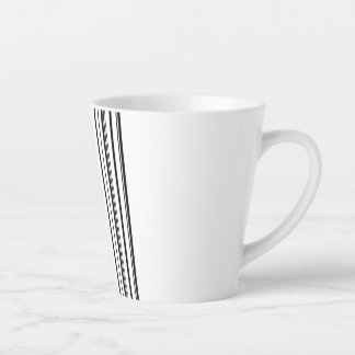 Schwarze Streifen Milchtasse