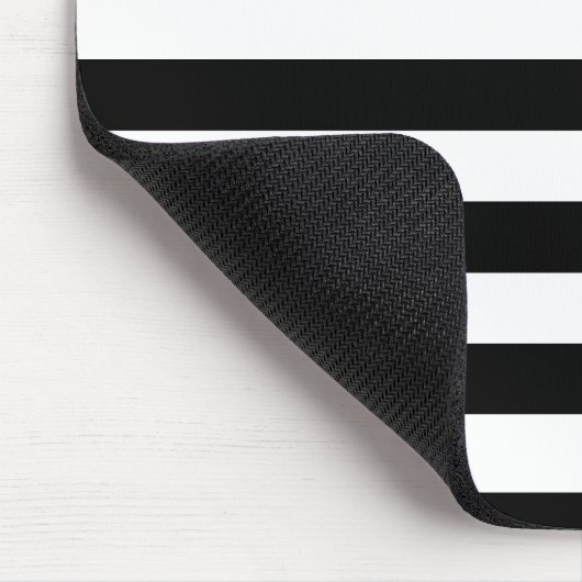 Schwarze Streifen Mousepad (Ecke)