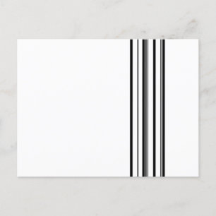 Schwarze Streifen Postkarte