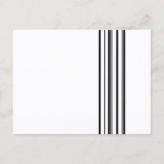Schwarze Streifen Postkarte