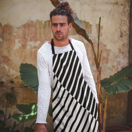 Schwarze Streifen Schürze