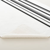 Schwarze Streifen Sherpadecke (3/4)