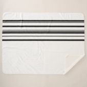 Schwarze Streifen Sherpadecke (Vorderseite (Horizontal))