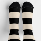 Schwarze Streifen Socken (Oben)