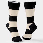 Schwarze Streifen Socken (Gewinkelt)