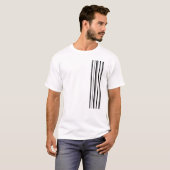 Schwarze Streifen T-Shirt (Vorne ganz)
