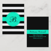 Schwarze Streifen-Telefonkarte Telefonnummerkarte (Vorne/Hinten)
