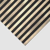 Schwarze Streifen Texturierte irisierende Gold Hin Seidenpapier (Ausschnitt)