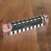 Schwarze Streifen und Namensplakette (Seite)