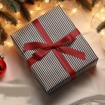 Schwarze Streifen Weihnachtsfarbe Eleganter einfac