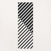 Schwarze Streifen Yogamatte (Vorderseite)