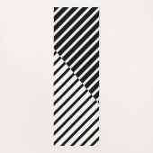 Schwarze Streifen Yogamatte (Rückseite)