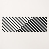 Schwarze Streifen Yogamatte (Vorderseite (Horizontal))