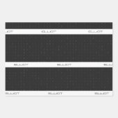 Schwarze Streifenpapierblätter für binären Code Geschenkpapier Set (Vorderseite 3)