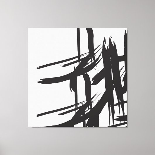 Schwarze Striche von ©Lorena Depante Leinwanddruck (Vorderseite)