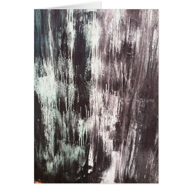 Schwarze strukturierte Leinwand-Karte (Vorne)