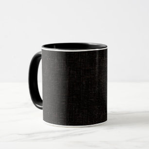 Schwarze, strukturierte Vollfarbe Tasse