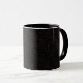 Schwarze, strukturierte Vollfarbe Tasse (VorderseiteRechts)