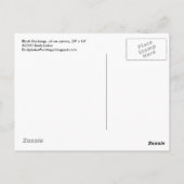 Schwarze Strümpfe Postkarte (Rückseite)