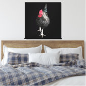 Schwarze Strutcockerel Nr. 3 Leinwanddruck (Insitu (Schlafzimmer))