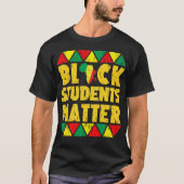 schwarze Studenten T-Shirt (Vorderseite)