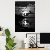 Schwarze Sunset Art Print Poster (Heimbüro)