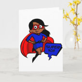 schwarze Supermama Karte (Gelbe Blume)